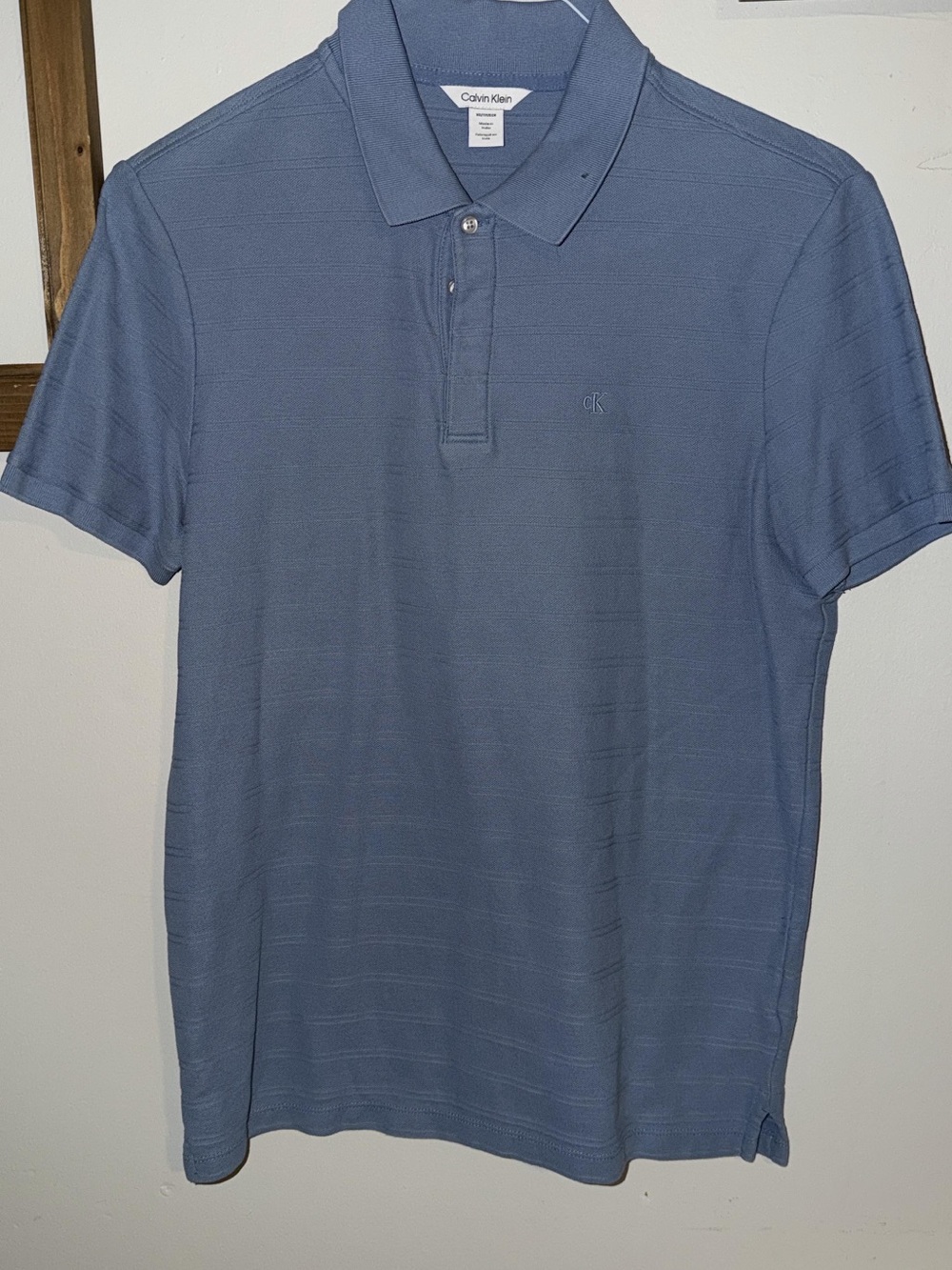 Calvin Klein Light Blue Short-Sleeve Polo